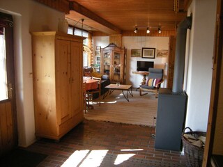 Wohnzimmer mit Kaminofen