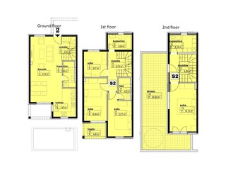 Floor plans are similar