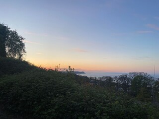 Sonnenuntergang in Göhren mit Blick auf Baabe/Sellin