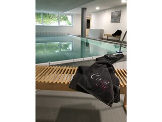 Unser neues Schwimmbad und die Sauna