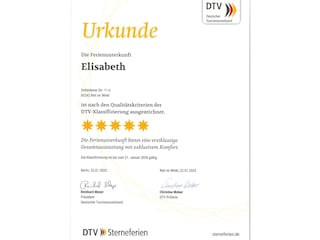 Aktuelle 5-Sterne-Klassifizierung