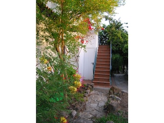 Treppe zum Turmapartment