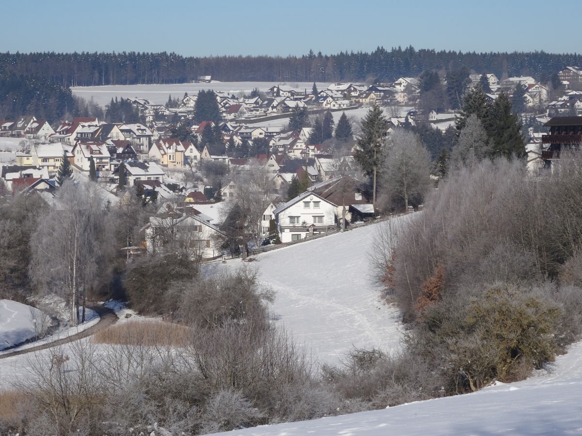 Ortsansicht mit Haus/Bildmitte