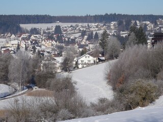 Ortsansicht mit Haus/Bildmitte