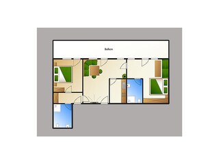 Appartamento per vacanze Riezlern Pianta del piano 30