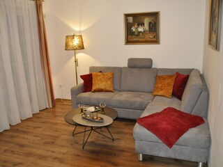 Wohnzimmer mit Schlafcouch