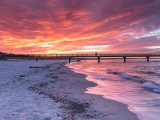 Sonnenuntergang an der Seebrücke