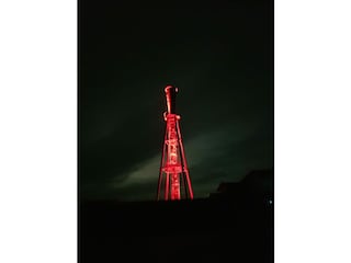 Leuchtfeuer Eckwarderhörne in der Weihnachtszeit