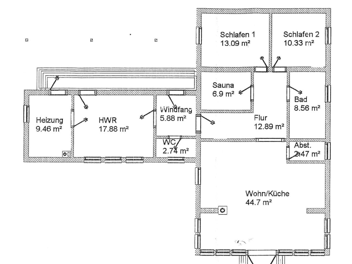 Ferienwohnung Lübs Grundriss 21