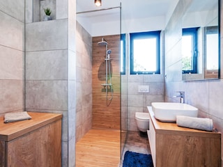 Bathroom with shower and toilet