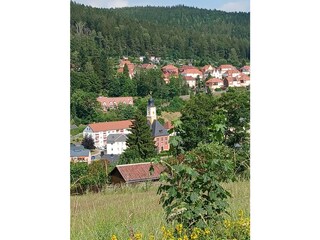 Schmiedeberg Talansicht mit Kirche