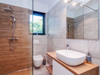 Bathroom with shower and toilet