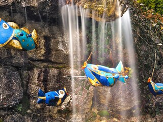 Wasserfall am Schwimmteich