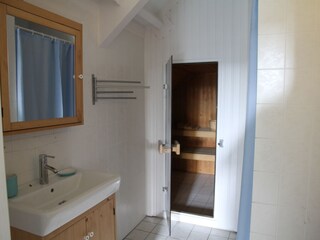 Badezimmer mit Sauna