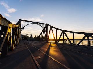 Glienicker Bridge at sunset