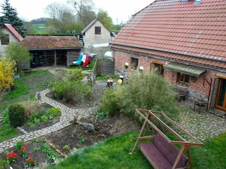 Garten aus der Vogelsperspektive