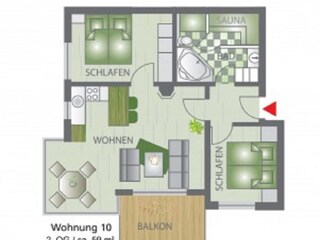 Appartamento per vacanze Großenbrode Pianta del piano 27