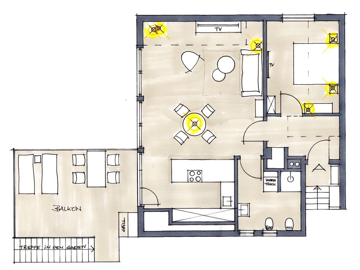 Ferienwohnung Seepanorama Grundriss