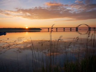 Sonnenuntergang am Fehmarnsund