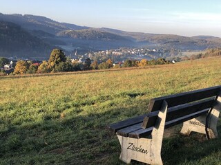 Blick  auf unser Dorf
