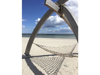 Netzausleger am Strand