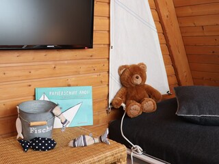 Liegeplatz 1 im zweiten Schlafzimmer
