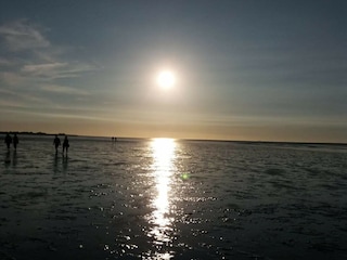 Sonnenuntergang am Strand in Schillig