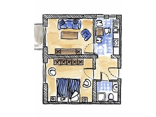 Ferienwohnung Lichtenhagen Grundriss 21