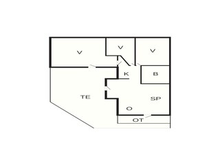 Vakantiehuis Klitmøller Grondplan 18