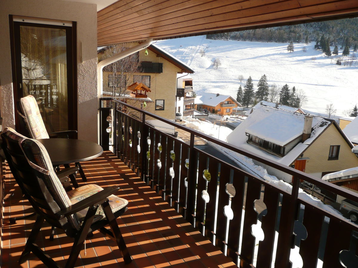 Balkon im Winter