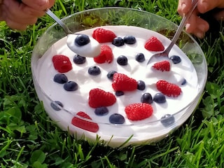 Auch Naturjoghurt wird auf dem Kienzlhof gemacht