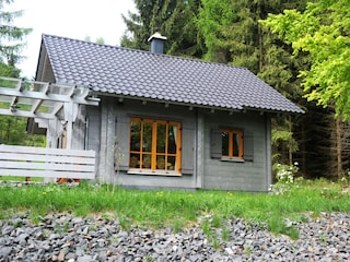 Seitenansicht vom Ferienhaus