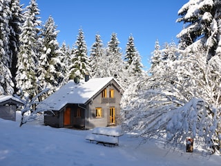 Das Ferienhaus im Winter