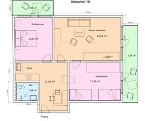 Ferienwohnung Norderney Grundriss 26