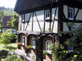 Ferienhaus Birkeneck- Blick von Terrasse