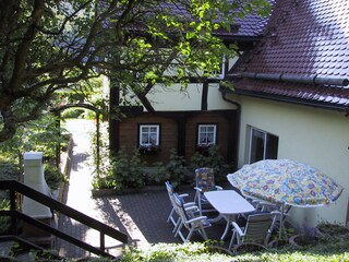 Ferienhaus Birkeneck- Terrasse unten