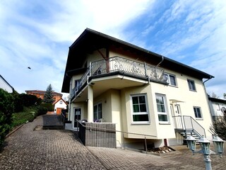 Blick auf die Ferienwohnung