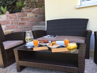 Terrasse mit Loungemöbel