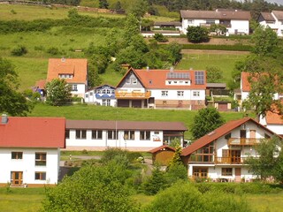Blick auf unsere Ferienwohnung