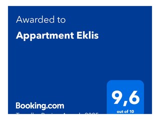 Booking ranking 2025 Sehr gut 9,6