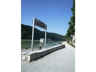 Boat dock for excursions to Passau or Linz