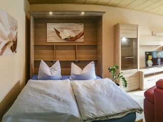 Aufbettung im Wohnzimmer möglich