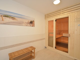 Sauna im Kellergeschoss