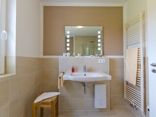 one of two bathrooms