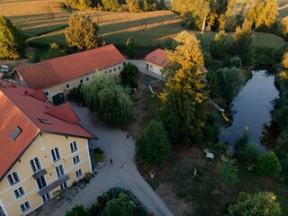 Luftaufnahme Landgut zur Mühle mit Isen