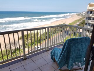 Ausblick aufs vom Balkon, Sicht bis Durban!