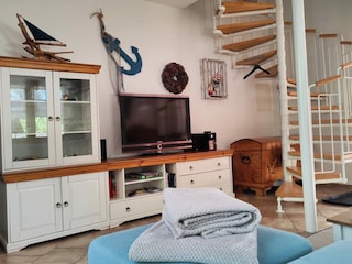 Treppe zu den Schlafzimmern