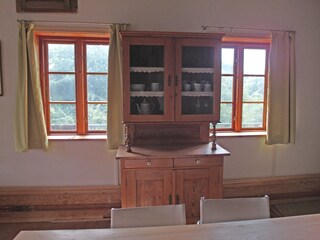 Blick zur Westseite mit Essecke