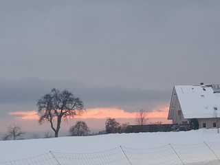 Ferienhaus Braun bei Schnee