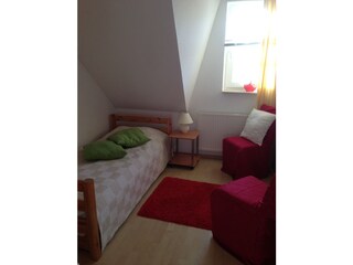 Schlafzimmer mit 2 Einzelbetten